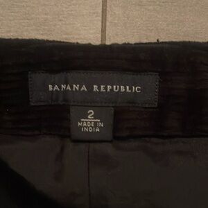 Banana Republic cordoroy mini Black Skirt